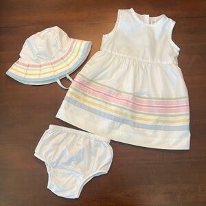 Baby Gap Dress Set with Hat, size 18-24 Months